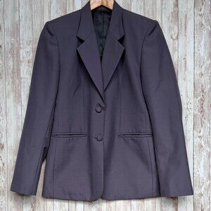 Vintage Tailored Women's Blazer sz 6 Deep Mauve Purple Classic Suit Business